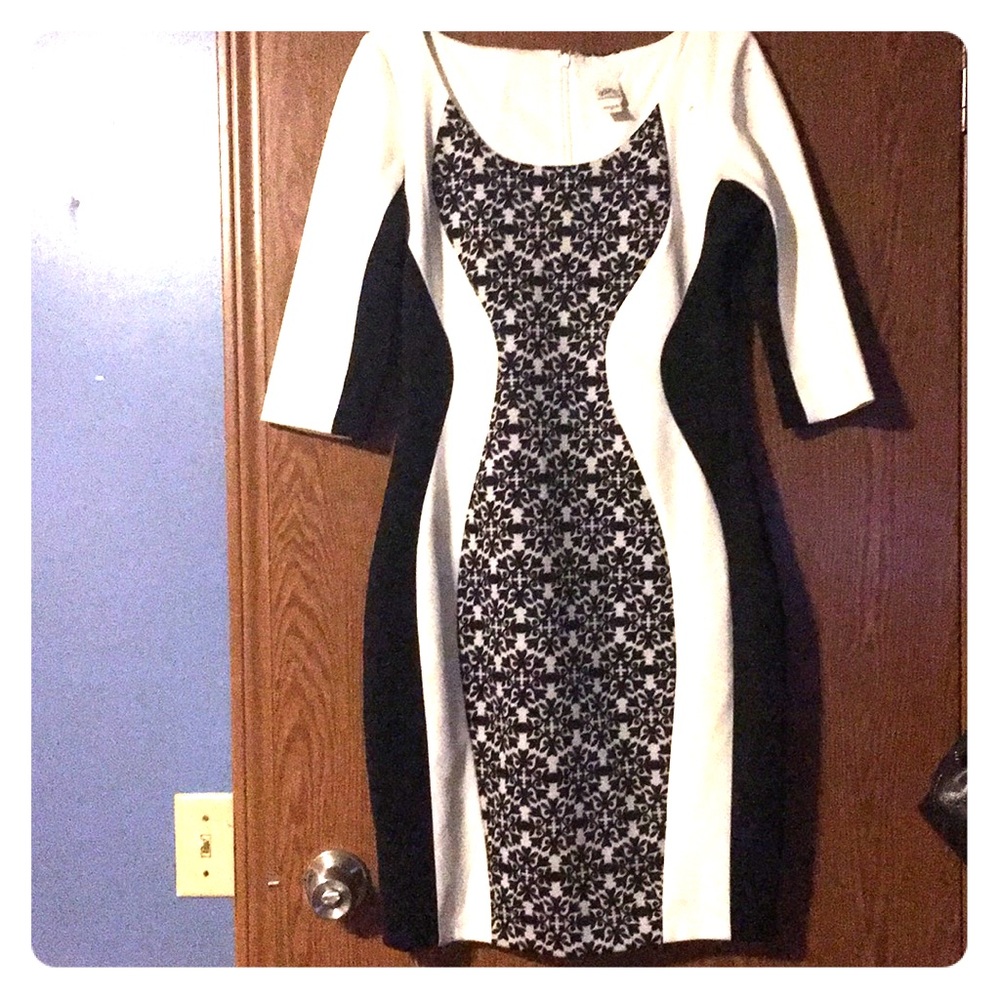 Black and white dress